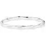 Miabella 925 Sterling Silver Italian Oval Hinged Twist Bangle Bracelet for Women Teen Girls 6.75 to 8 Inch Made in Italy
