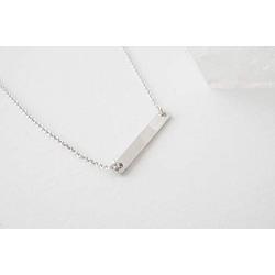 HONEYCAT Horizontal Bar Necklace in Gold, Rose Gold, or Silver | Minimalist, Delicate Jewelry