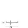 Vanbelle Sterling Silver Jewelry Sideway Cross Necklace with Cubic Zirconia Stones and Rhodium Plated for Women and Girls Vanbelle Sterling Silver Jewelry Sideway Cross Necklace with Cubic Zirconia Stones and Rhodium Plated for Women and Girls