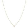 HONEYCAT Petite Solitaire Single Bezel Necklace in Gold, Rose Gold, or Silver | Minimalist, Delicate Jewelry