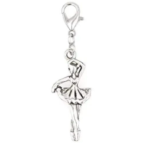 Its All About...You! Ballerina Dancer Clip on Charm Perfect for Necklaces and Bracelets 103E Its All About...You! Ballerina Dancer Clip on Charm Perfect for Necklaces and Bracelets 103E