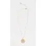 gorjana Womens Mosaic Coin Pendant Adjustable Necklace, 18K Gold Plated Medallion, 19 inch Chain gorjana Womens Mosaic Coin Pendant Adjustable Necklace, 18K Gold Plated Medallion, 19 inch Chain