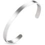 A N KINGPiiN Inspirational bracelets Stainless Steel Cuff Bangle Gifts for Women, Men Teens Girls -Motivational Mantra Quote inspirational Jewelry for friendship encouragement with gift box