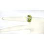 RB Gems Sterling Silver 925 Ring Genuine Gems 5 Carats with Rhodium-Plated Finish, 3-Stone-Style
