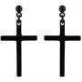 YC_jewelry 1-3 Pairs Stainless Steel Earrings Cross Dangle Studs Earrings piercing Jewelry For Men and Women