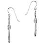 PZ Paz Creations 925 Sterling Silver Cross Dangle Earrings For Women Girls | Hammered Texture Design | Hypoallergenic For Pierced Ears