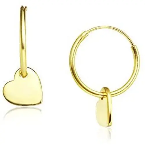 Big Apple Hoops - High Polish Sterling Silver Cute Charm with Small 12mm or 14mm Hoop Earrings Made from Real 925 Sterling Silver in 3 Color Rose, Silver, Gold Fashion Gifts for Men, Teens, Women Big Apple Hoops - High Polish Sterling Silver Cute Charm with Small 12mm or 14mm Hoop Earrings Made from Real 925 Sterling Silver in 3 Color Rose, Silver, Gold Fashion Gifts for Men, Teens, Women