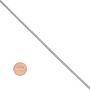 The Bling Factory 1.8mm High-Polished Stainless Steel Round Snake Chain Necklace