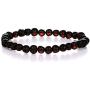 AMBERAGE Natural Baltic Amber Bracelet for Adults (Women/Men) - Hand Made from Raw-Unpolished/Certified Baltic Amber Beads(6 Colors)