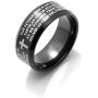 Xusamss Fashion Stainless Steel Lords Prayer Cross Band Ring