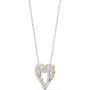 SWAROVSKI Womens Infinity Heart Jewelry Collection, Rhodium Finish, Mixed Metal Finish, Clear Crystals