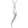 Honolulu Jewelry Company Sterling Silver Italian Horn Necklace Pendant with 18'' Box Chain Honolulu Jewelry Company Sterling Silver Italian Horn Necklace Pendant with 18'' Box Chain