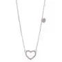 Sterling Silver 925 Open Heart Necklace Pendant Girls Teens Cubic Zirconia 15'' Strong Rolo Chain Italy UnicornJ Sterling Silver 925 Open Heart Necklace Pendant Girls Teens Cubic Zirconia 15'' Strong Rolo Chain Italy UnicornJ