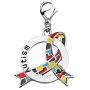CENWA Autism Ribbon Necklace Asperger Awareness Jewelry Gift for Autism Mom/Autism Teacher/Autistic Girl
