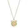 WEARON Coin Necklace for Women Girls 14k Gold Plated Dainty Round Medallion Pendant Necklace Jewelry Gifts WEARON Coin Necklace for Women Girls 14k Gold Plated Dainty Round Medallion Pendant Necklace Jewelry Gifts