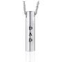 Molike Mom Dad Stainless Steel Urn Necklaces for Women Men Cremation Pendant Necklace for Memorial Ashes