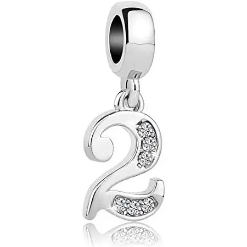 Charmed Craft Crystal 0-9 Lucky Number Charms Dangle Charm Beads for Bracelets Charmed Craft Crystal 0-9 Lucky Number Charms Dangle Charm Beads for Bracelets
