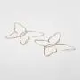 D.Rosse Large Boho Hollow Line Butterfly Earrings Gold Drop Dangle Beach Earrings Simple Stylish Dainty Pendant Silver Hoop Earrings for Women and Girls