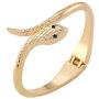 Gold color snake shape bangle high fashion bracelet jewelry