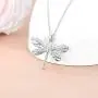 925 Sterling Silver Dragonfly Necklace Dragonfly Gifts for Women Lover Girls Dragonfly Pendant Jewelry