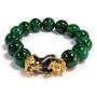 3 Pcs Handmade Feng Shui Pi Xiu Coloful Stone Beads Adjustable Stretch Bracelets Set Attract Wealth and Good Luck Brave Prosperity Jewelry for Women Men(10mm-12mm-14mm)