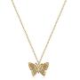 Mevecco Gold Dainty Butterfly Pendant Necklace,18K Gold Plated Tiny Charm Butterfly Pendant Necklaces Delicate Everyday Necklace for Women Minimalist Personalized Jewelry