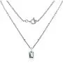 Orchid Jewelry 925 Sterling Silver Chain Pendant For Women 5.00 Ct Green Amethyst Cushion Gemstone Pendants February Birthstone Necklace Healing Crystal Anniversary Birthday Gift For Wife