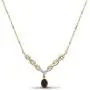 JEWELEXCESS 14k Gold Plated Gemstone Necklace for Women & Girls - Comes in Amethyst, Garnet or Topaz | Calming Gems + Diamond V-Shaped Pendant on a 18'' Rope Chain | Crystal Jewelry Gifts for Birthday JEWELEXCESS 14k Gold Plated Gemstone Necklace for Women & Girls - Comes in Amethyst, Garnet or Topaz | Calming Gems + Diamond V-Shaped Pendant on a 18'' Rope Chain | Crystal Jewelry Gifts for Birthday