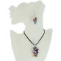 GlassOfVenice Venetian Charms Murano Necklace and Earrings Set - Multicolor