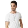 REVEMCN Jewelry Stainless Steel Simple Jesus Cross Pendant Necklace for Men Women 20-24 Inches Rolo Chain