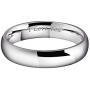King Will Basic 2mm/3mm/4mm/5mm/6mm/7mm Stainless Steel Ring Original Color Full High Polished with Laser Etched I Love You