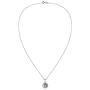 AeraVida Glinting Celestial Sun and Moon .925 Sterling Silver Pendant Necklace