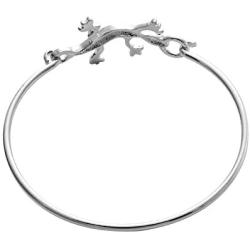NOUMANDA Vintage Animal Lizard Bangle Bracelet Easy Open Hook Bangle Animal Wrist Jewelry