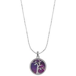 Boma Jewelry Sterling Silver Tree of Life Circle Necklace, 16 Inches