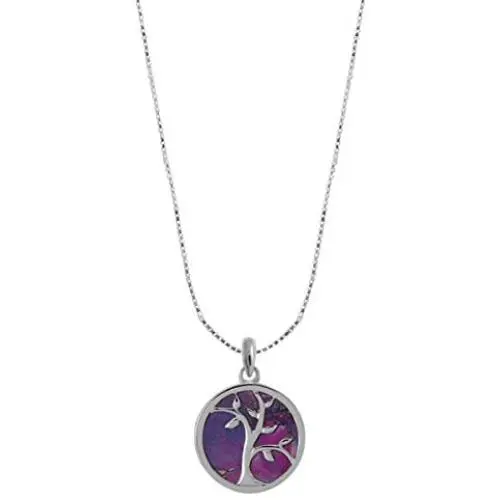 Boma Jewelry Sterling Silver Tree of Life Circle Necklace, 16 Inches Boma Jewelry Sterling Silver Tree of Life Circle Necklace, 16 Inches