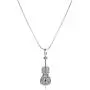 chelseachicNYC Crystal Cello Necklace Silver chelseachicNYC Crystal Cello Necklace Silver