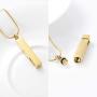zeqingjw Gold Cremation Jewelry for Ashes Necklace Stainless Steel Crystal Bar Charm Urn Pendants Ashes Cube Memorial Keepsake Jewelry