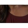 Lightning Bolt Necklace, Pendant Charm, Dainty Chain, 16-18''