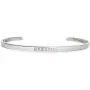 Tally Puppy Breathe Bracelet Engraved Mantra Bangle Cuff Bracelet Inspirational Bracelets for Women, Best Friend, Silver Color or Rose Gold, Gift For Teen, Girls