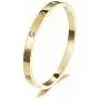 WISTIC Gold CZ Bangle Bracelets for Women Love Friendship Stainless Steel Bangle with Sparkling Crystal Oval Bangle Jewelry WISTIC Gold CZ Bangle Bracelets for Women Love Friendship Stainless Steel Bangle with Sparkling Crystal Oval Bangle Jewelry