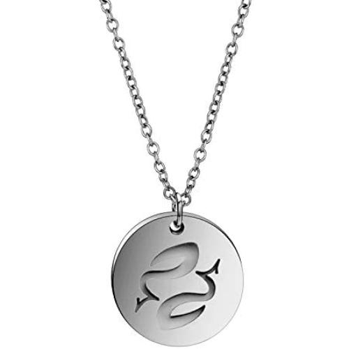 Detailed Zodiac Sign Astrology Necklace Star Sign Pendant Jewelry Birthday Gift