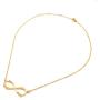 U7 Personalized Necklace Choker Charm Initials Naming Jewelry Platinum / 18K Gold Custom Any Name/Her Name/Double Names/Infinity 4 Family or BFF Names, Chain 16''-18''