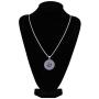 TOPGRILLZ Iced Out Zircon Simulated Diamond Jewish Star of David Pyramid with The Eye of Horus Pendant with Stainless Steel Neckalce Hip Hop