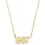 Ovian Birth Year Number Necklace for Women 18K Gold Plated Stainless Steel Birthday Pendant Necklace Memorable Anniversary Jewelry for Girls Ovian Birth Year Number Necklace for Women 18K Gold Plated Stainless Steel Birthday Pendant Necklace Memorable Anniversary Jewelry for Girls