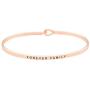 GLAM Forever Family Sentimental Message Thin Brass Bangle Hook Bracelet for Loved Ones