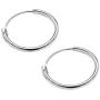 SILVERLINE JEWELRY Sterling Silver 12mm Thin Endless Infinity Sleeper Small Hoop Earrings for Cartilage, Nose, Lips Assorted Colors