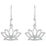 Small Lotus Lace Flower Drop Dangle Swing Earrings in 925 Sterling Silver Jewelry for Women and Girls Small Lotus Lace Flower Drop Dangle Swing Earrings in 925 Sterling Silver Jewelry for Women and Girls