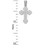 Religious Jewelry by FDJ 925 Sterling Silver Eastern Orthodox IC XC Nika Cross Outline Pendant (Small)
