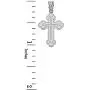 Religious Jewelry by FDJ 925 Sterling Silver Eastern Orthodox IC XC Nika Cross Outline Pendant (Small)