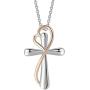 Jude Jewelers Platinum Plated Christian Cross Heart Charm Church Prayer Wedding Statement Necklace